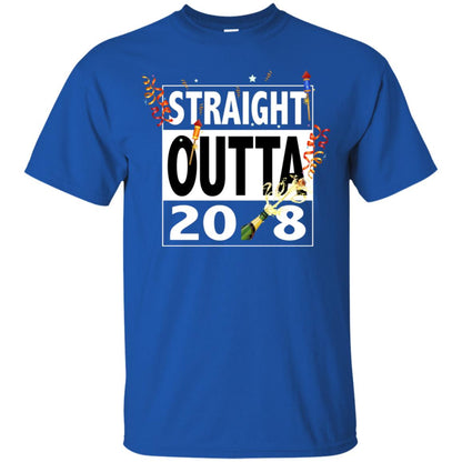 Straight Outta 2018 New Year 2019 Gift Shirt Royal
