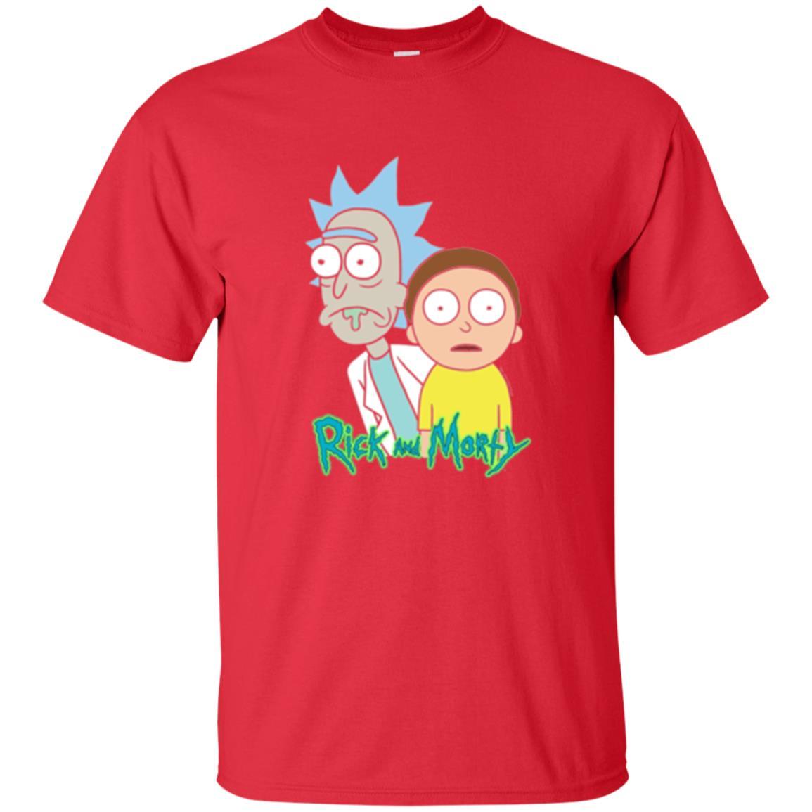 Film T-shirt Rick And Morty Stunned Red