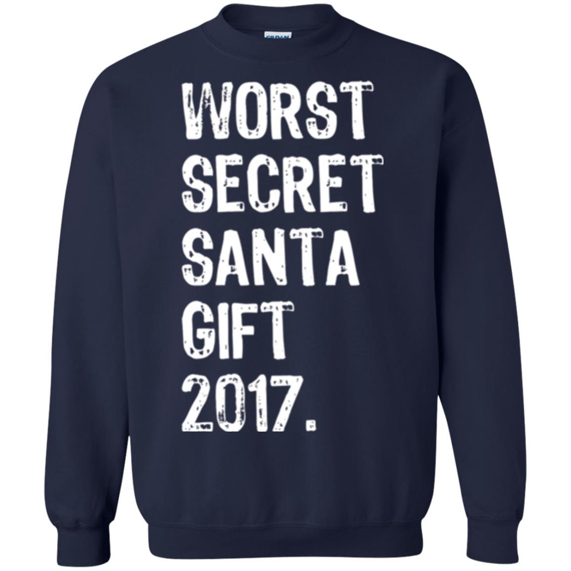 Christmas T-shirt Worst Secret Santa Gift 2017 Navy
