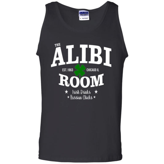 Wine Lovers T-shirt The Alibi Room Est.1963 Chicagoil Irish Drinks Russian Chick Black