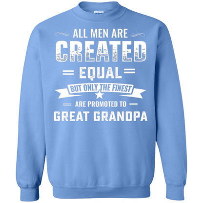 Papa T-shirt All Men Are Created Equal Carolina Blue