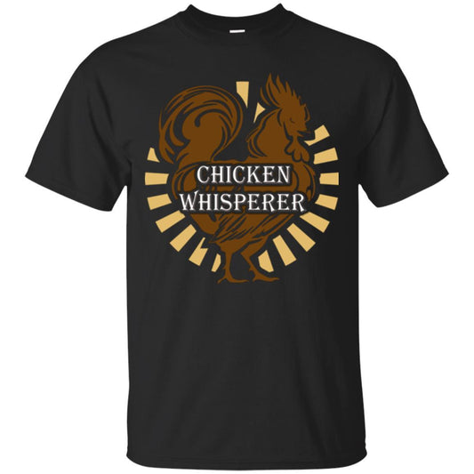 Farmer T-shirt Chicken Whisperer Black