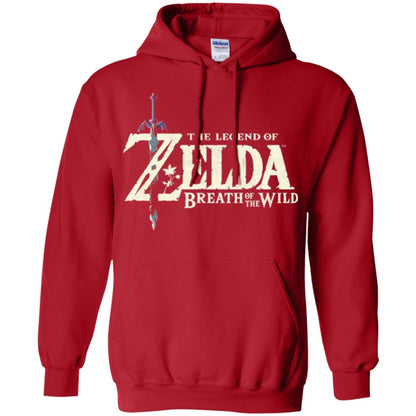 Game T-shirt Nintendo Zelda Breath Of The Wild Red