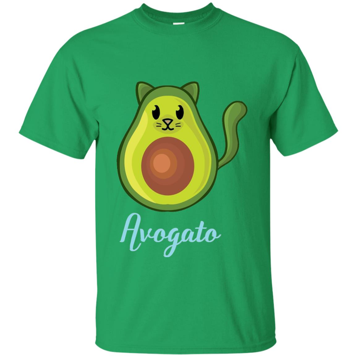 Avogato Avocado Cat Funny Avocato T-shirt Irish Green