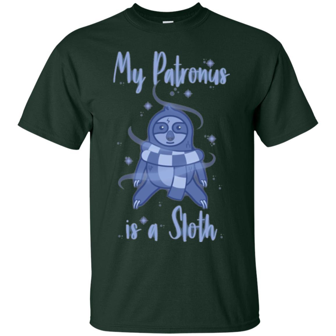 Film T-shirt My Patronus Is A Sloth T-shirt Forest Green