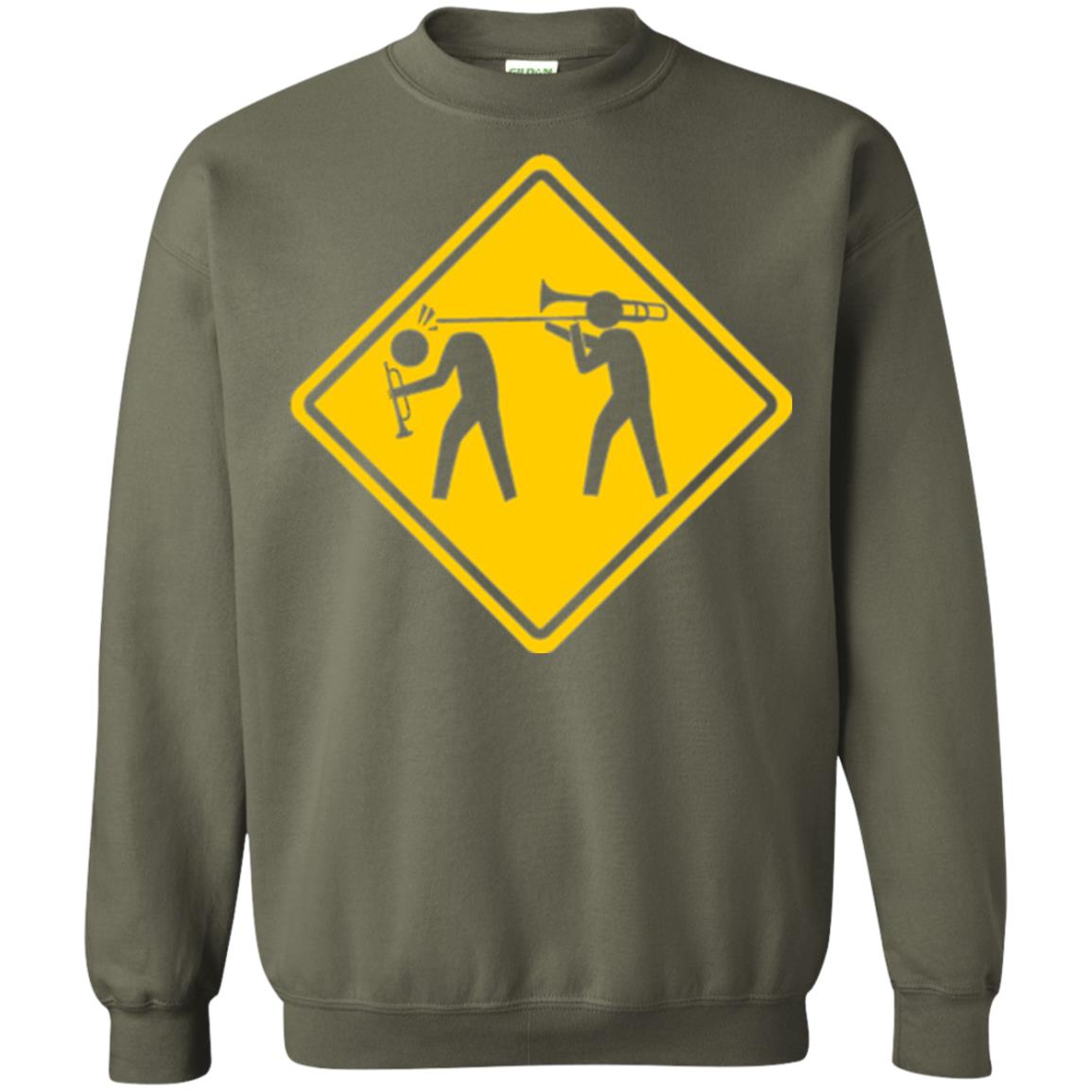Funny Trombonist T-shirt Military Green