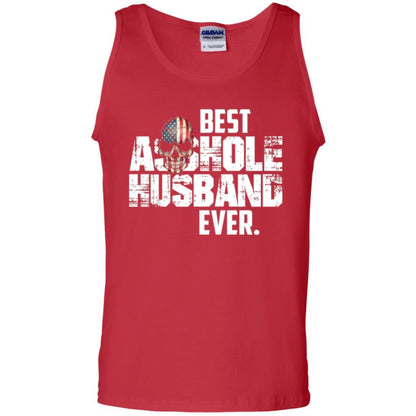 Husband T-shirt Best Asshole Husband Ever T-shirt Red