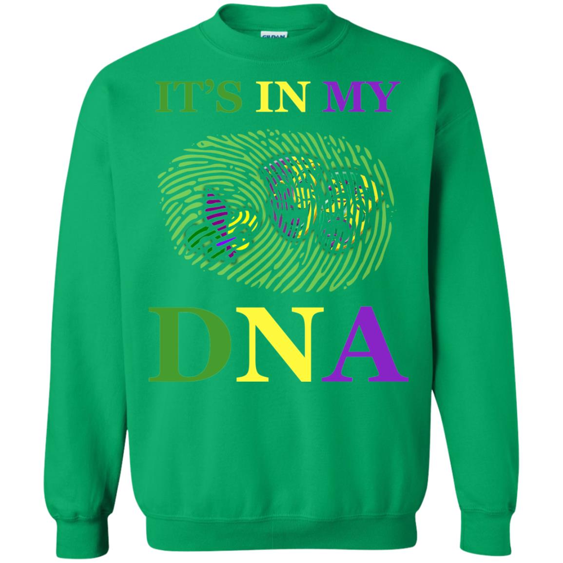 Mardi Gras T-shirt It's In My Dna Irish Green