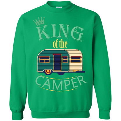 King Of The Camper Camping Lover Shirt Irish Green