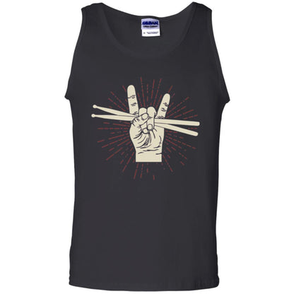 Drummer T-shirt Drumsticks Percussion Rock Black