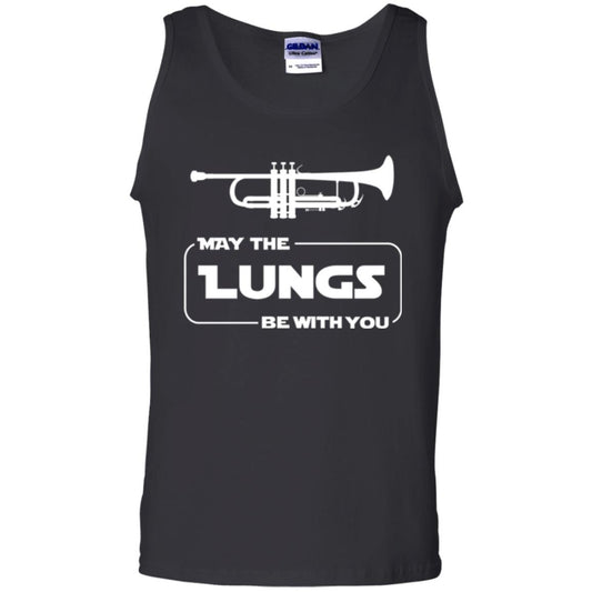 Funny Trumpet Player T-shirt May The Lungs Be With You Black