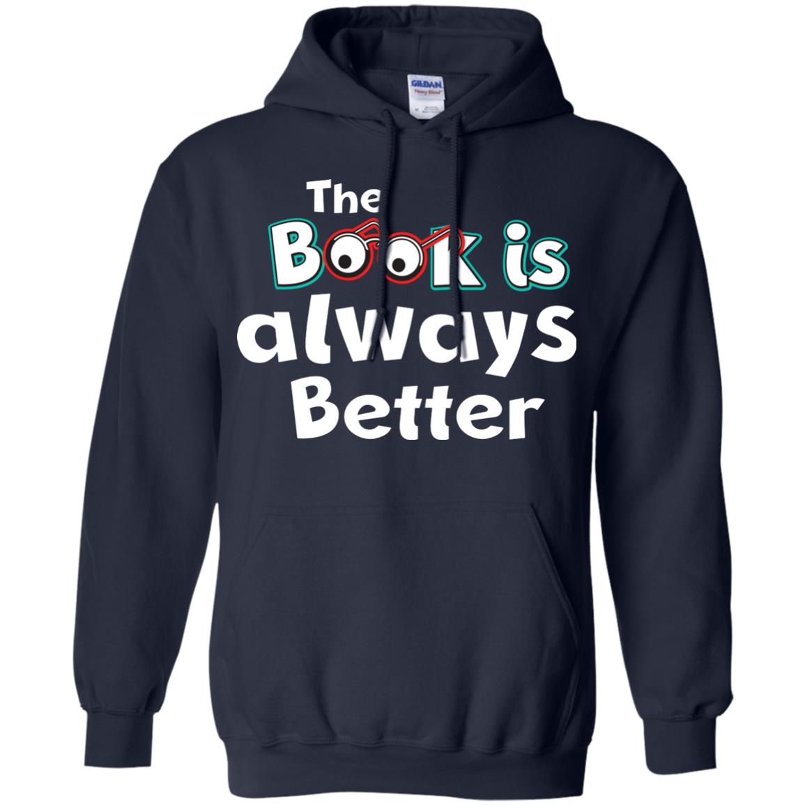 Book Lover T-shirt The Book Is Always Better Navy
