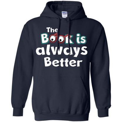 Book Lover T-shirt The Book Is Always Better Navy