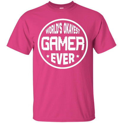 World’s Okayest Gamer Ever Best T-shirt For Gaming Lover Heliconia