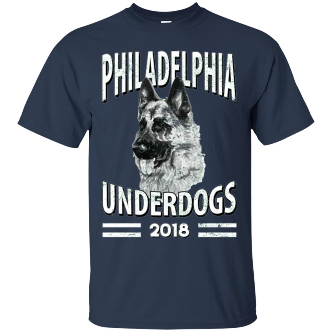 Dog Lover T-shirt Philadelphia Underdogs 2018 T-shirt Navy