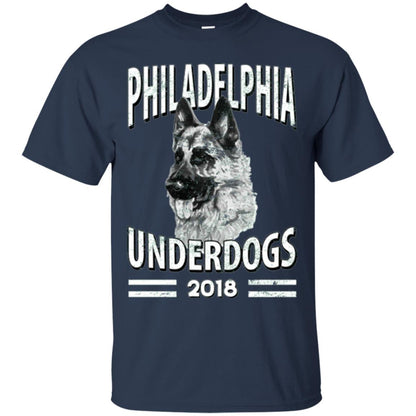 Dog Lover T-shirt Philadelphia Underdogs 2018 T-shirt Navy