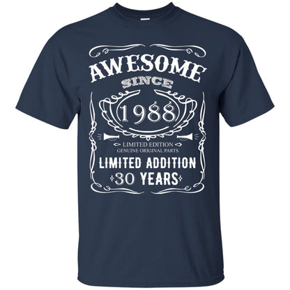 Awesome Since 1988 Limited Addition 30 Years 30th Birthday T-shirt Navy
