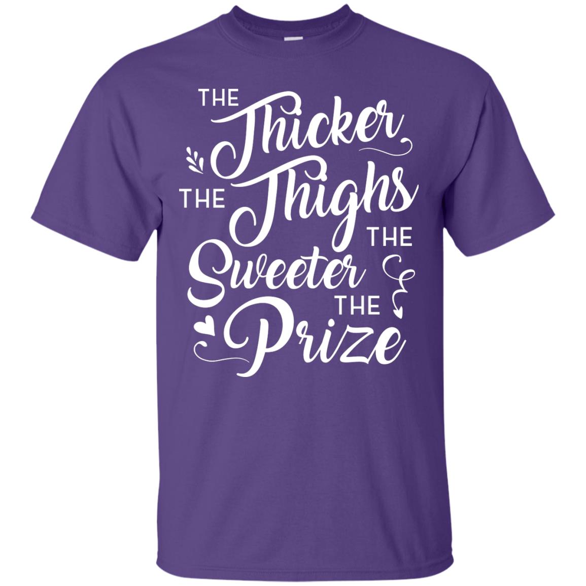 The Thicker The Thighs The Sweeter The Prize T-shirt Purple