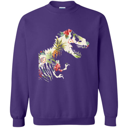 Dinosaur T-shirt Floral Tropical Hawaiian Pattern T Rex Purple