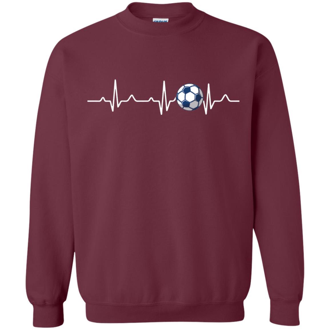 Heartbeat Soccer Lover T-shirt Maroon
