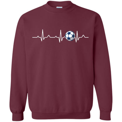 Heartbeat Soccer Lover T-shirt Maroon