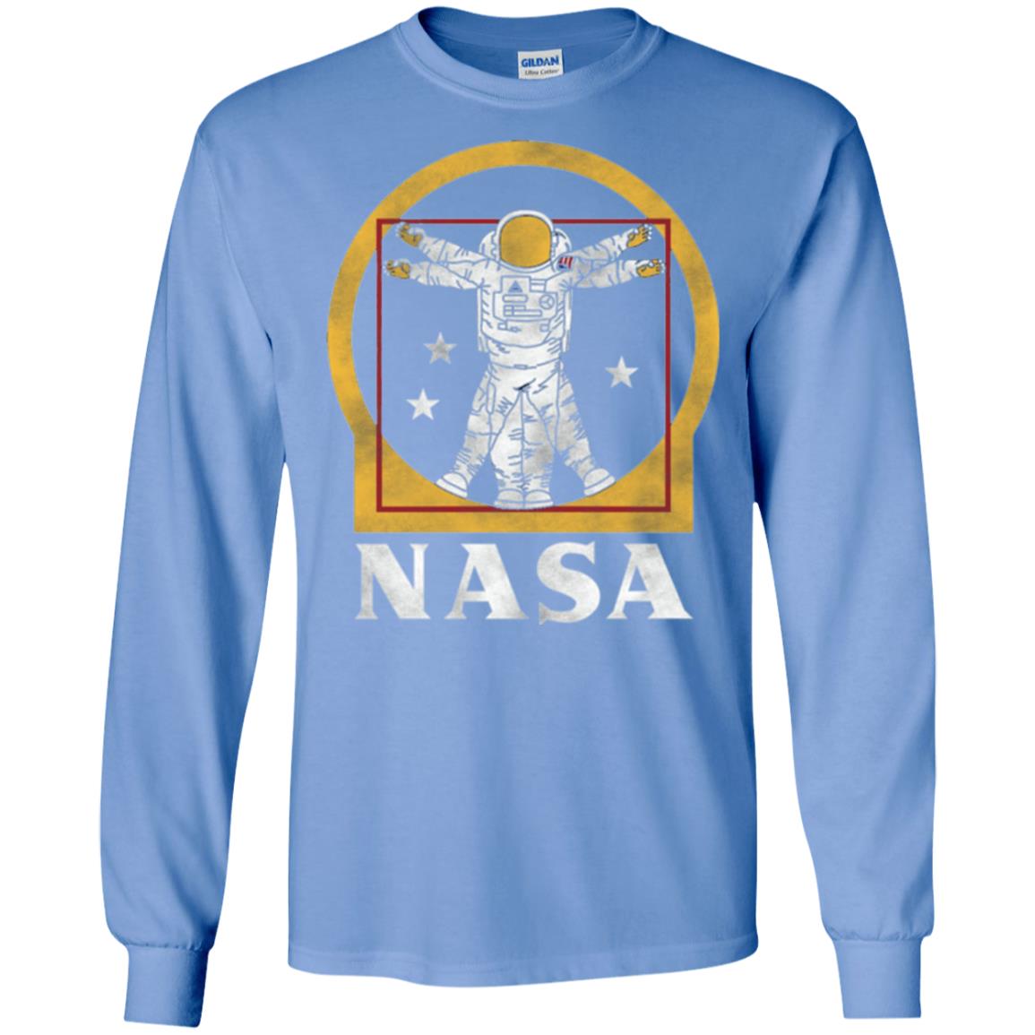 Vitruvian Astronaut T-shirt Carolina Blue