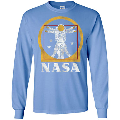 Vitruvian Astronaut T-shirt Carolina Blue