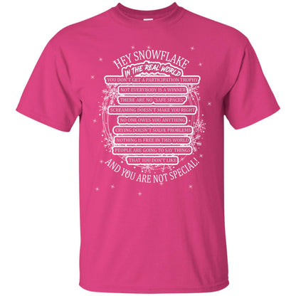 Hey Snowflake In The Real World You Don_t Get A Participation Trophy Military T-shirt Heliconia