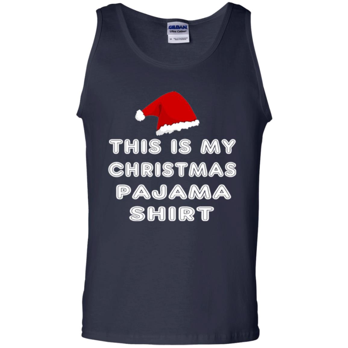 Christmas T-shirt This Is My Christmas Pajama Shirt Navy
