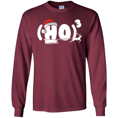 Christmas T-shirt Ho Ho Ho Maroon