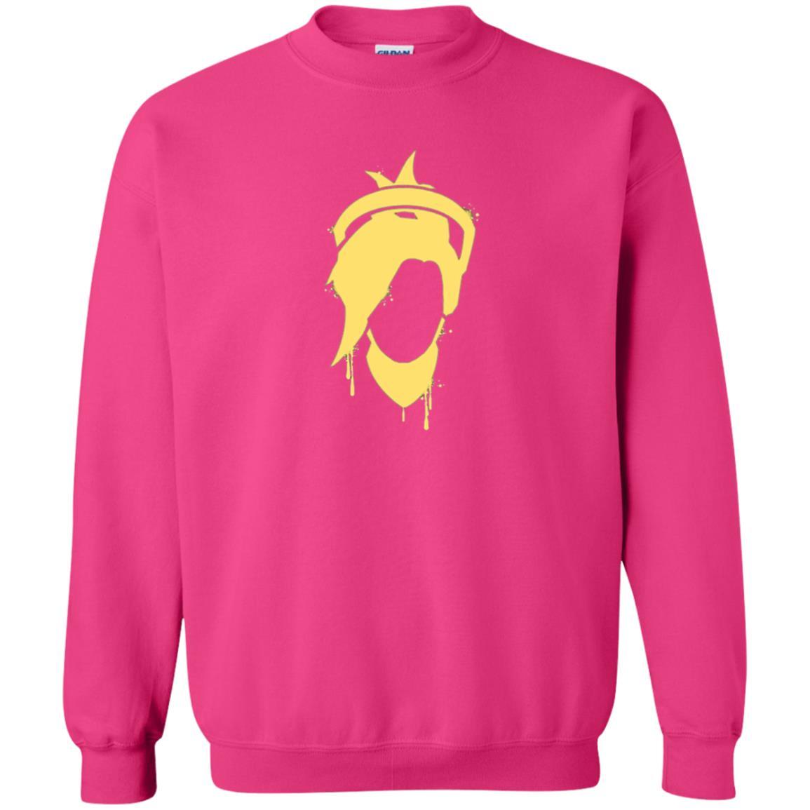 Overwatch Mercy Icon Spray T-Shirt Heliconia