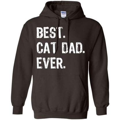 Cat Lover T-shirt Best Cat Dad Ever Dark Chocolate