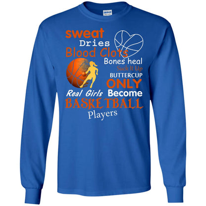 Basketball Shirt Real Girls Become Basketball Players Royal