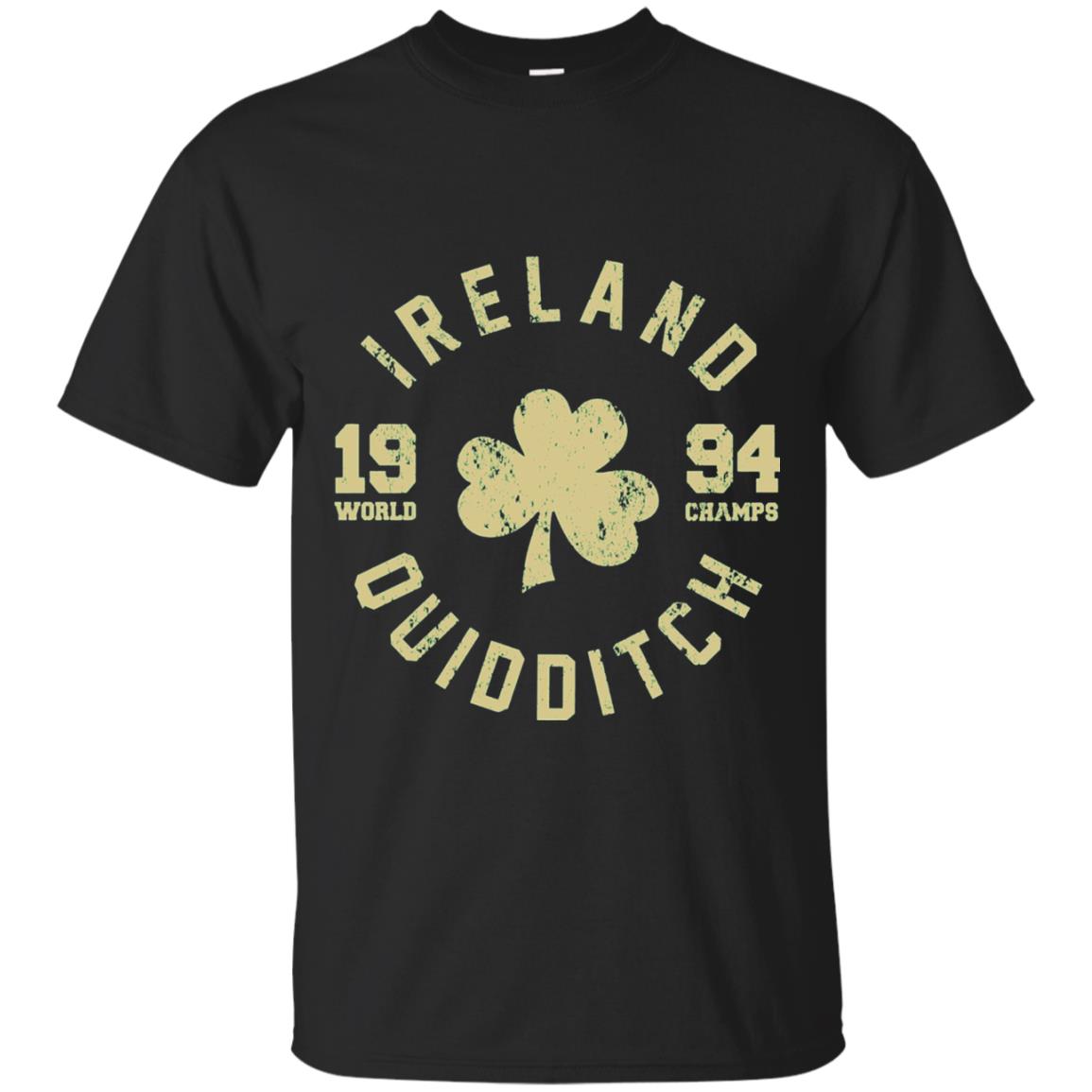 St. Patrick's Day Irish T-shirt Ireland Quidditch Black