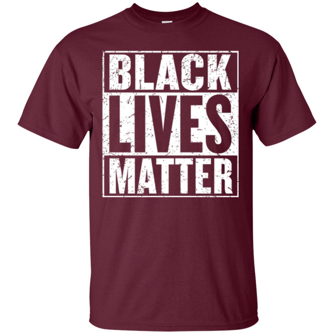 Black Pride African American Gift T-shirt Black Lives Matter Maroon