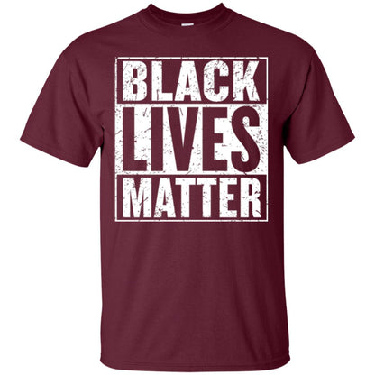 Black Pride African American Gift T-shirt Black Lives Matter Maroon