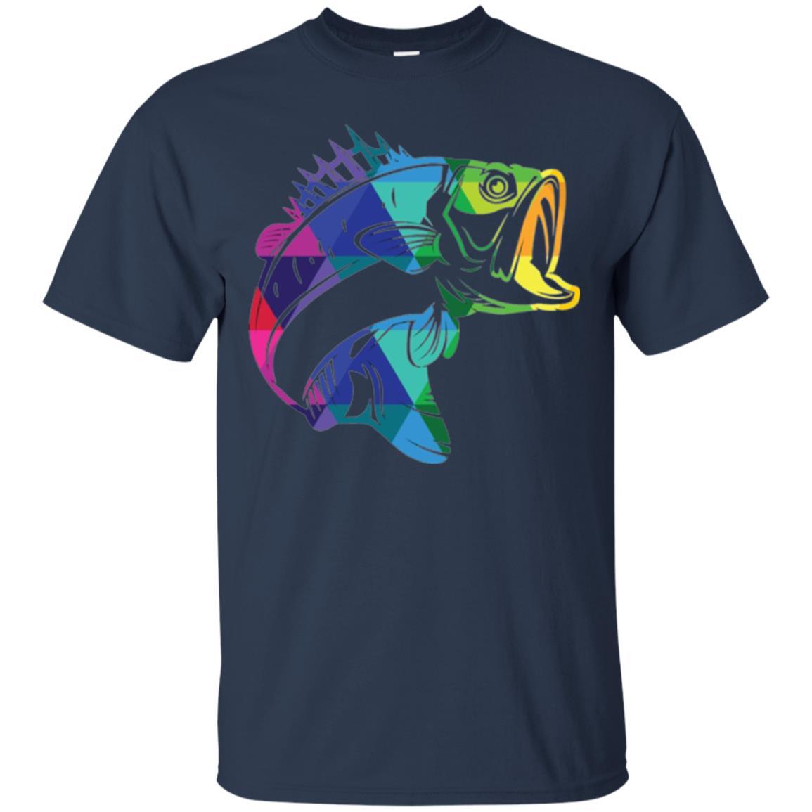 Fisherman T-shirt Fish For Bass Navy
