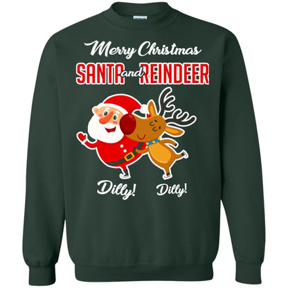 Christmas T-shirt Merry Christmas Dilly Dilly Forest Green