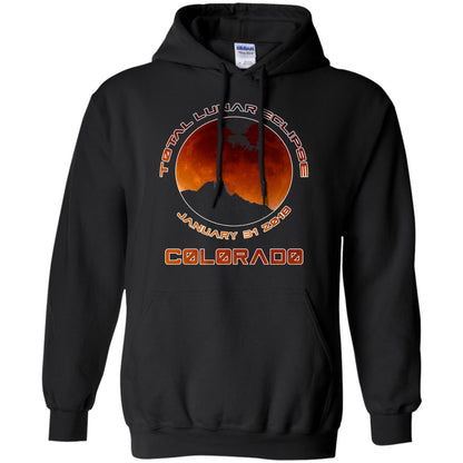 Colorado Lunar Eclipse 2018 T-shirt January 31 Black