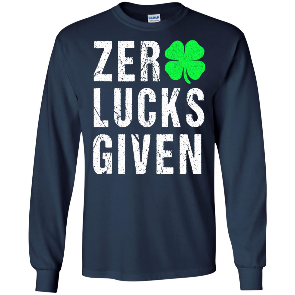 Shamrock Irish Funny Saint Patrick_s Day T-shirt Navy