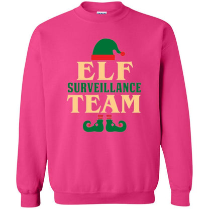 Christmas T-shirt Elf Surveillance Team T-shirt Heliconia