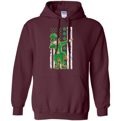 Dabbing Leprechaun St. Patrick's Day T-shirt Maroon