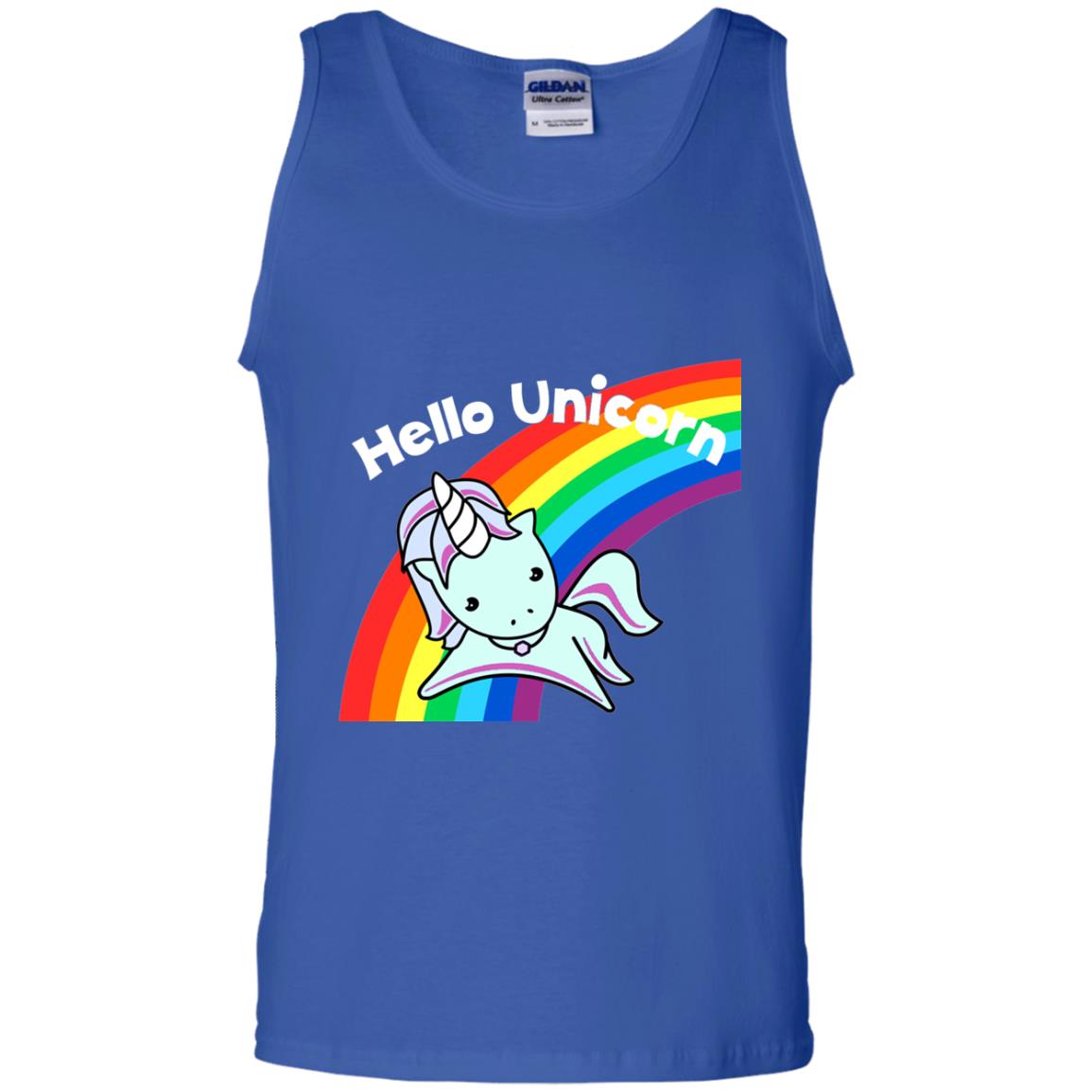 Pink Hello Unicorn Rainbow Unicorn Lover T-shirt Royal