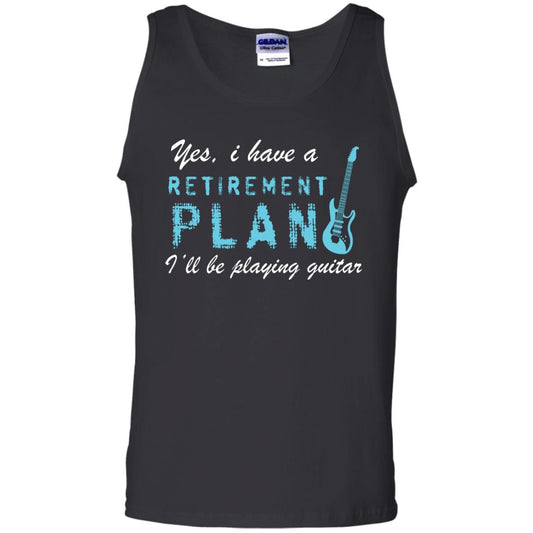 Yes I Have A Retirement Plan I’ll Be Playing Guitar Guitarist T-shirt Black