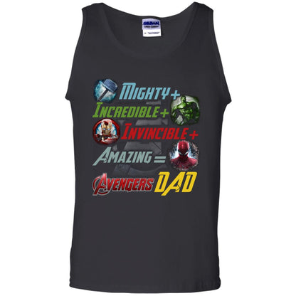 Mighty Incredible Invincible Amazing Dad Movie Fan T-shirt Black
