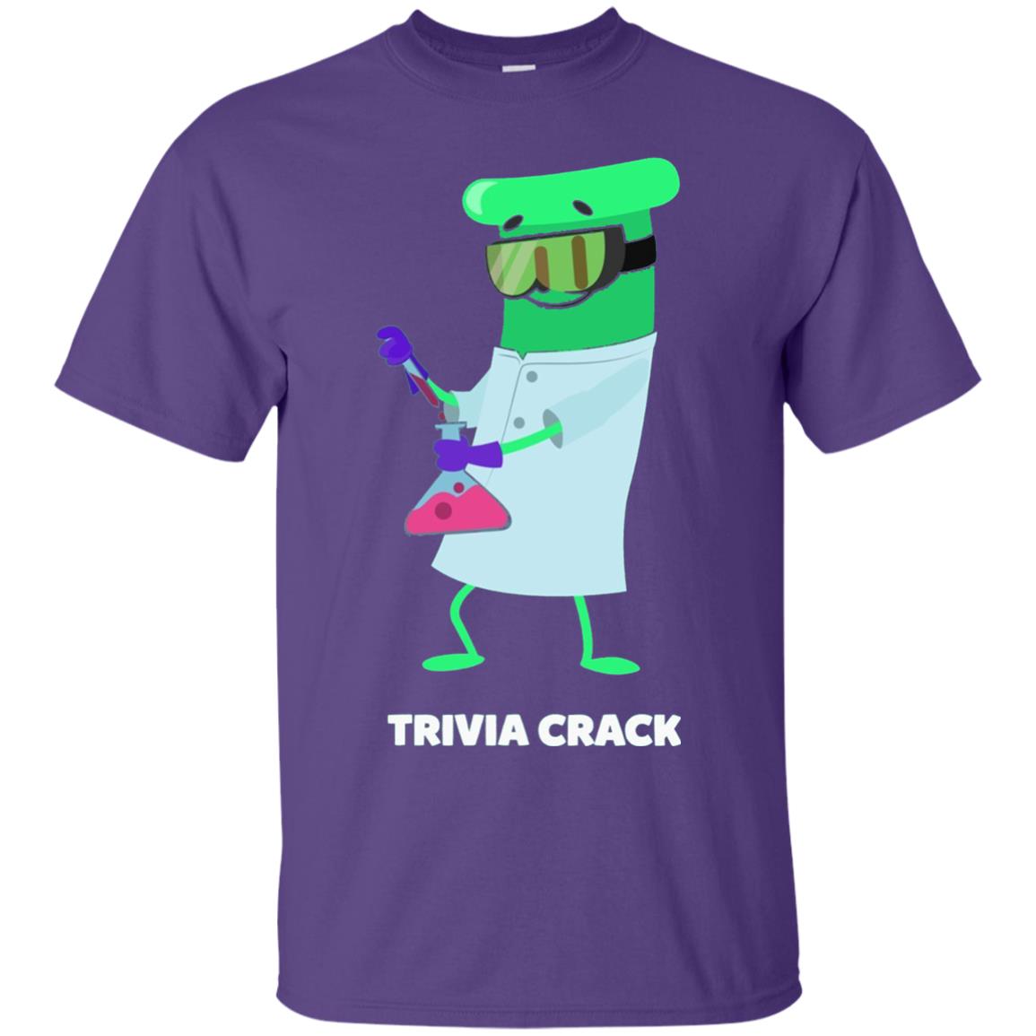 Cute Trivia Crack Scientist Al T-shirt Purple