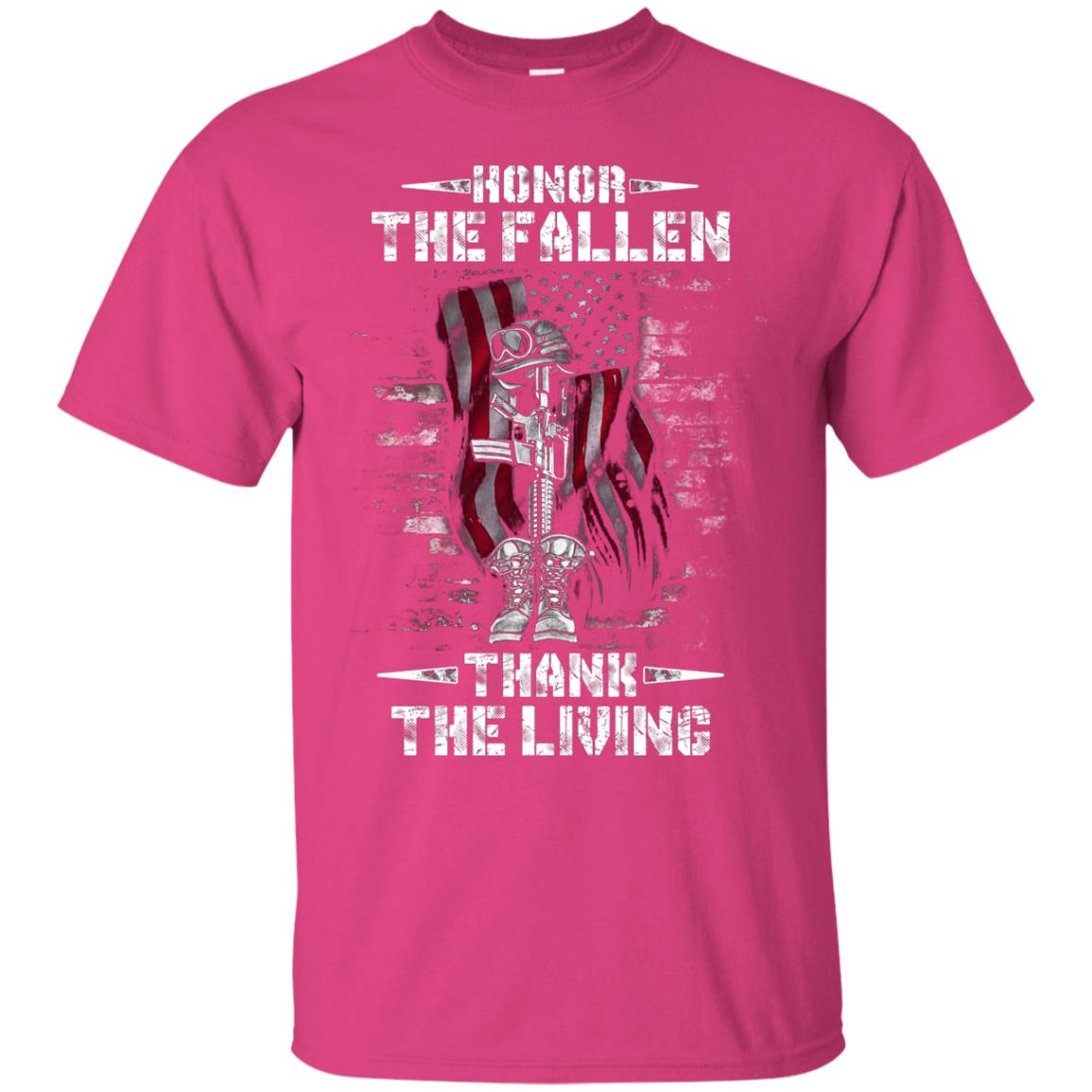 Honor The Fallen Thank The Living Memorial Day Shirt Heliconia