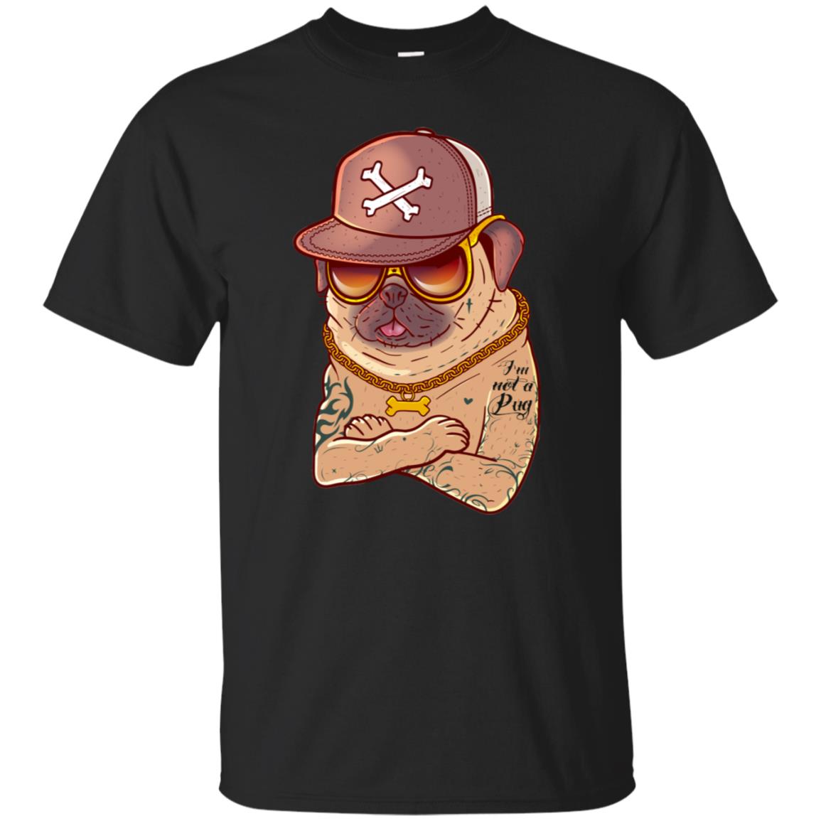 I'm Not A Pug Tattoo Dog Owner Shirt Black