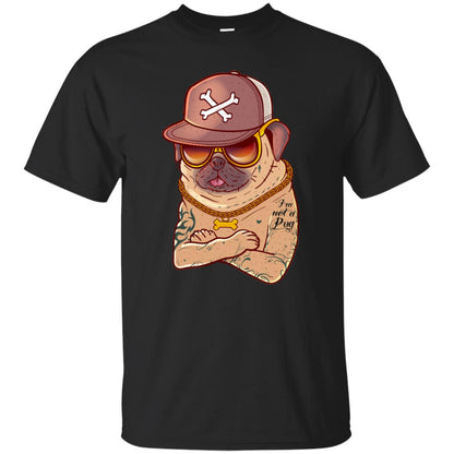 I'm Not A Pug Tattoo Dog Owner Shirt Black