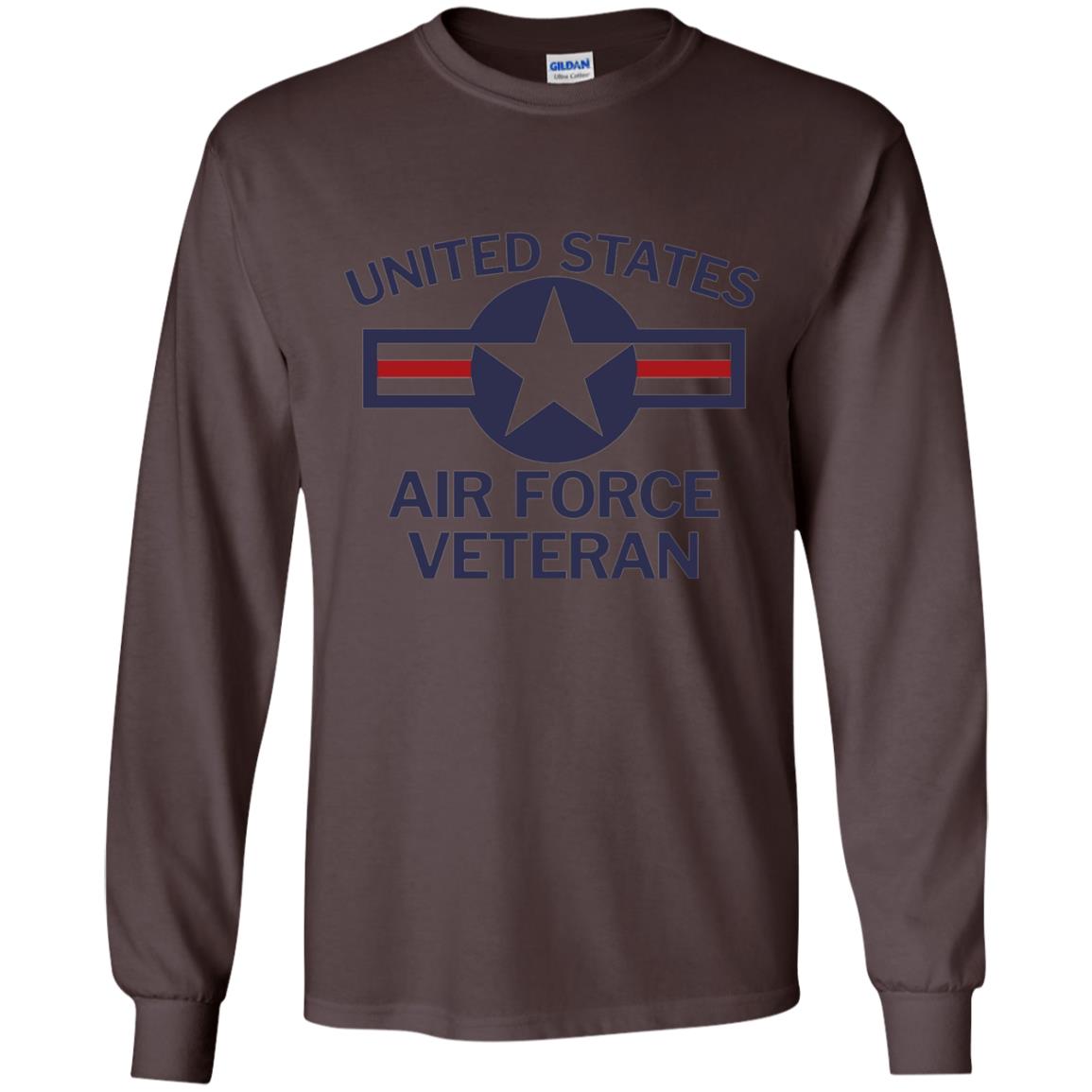 United States Air Force Veteran T-shirt Dark Chocolate